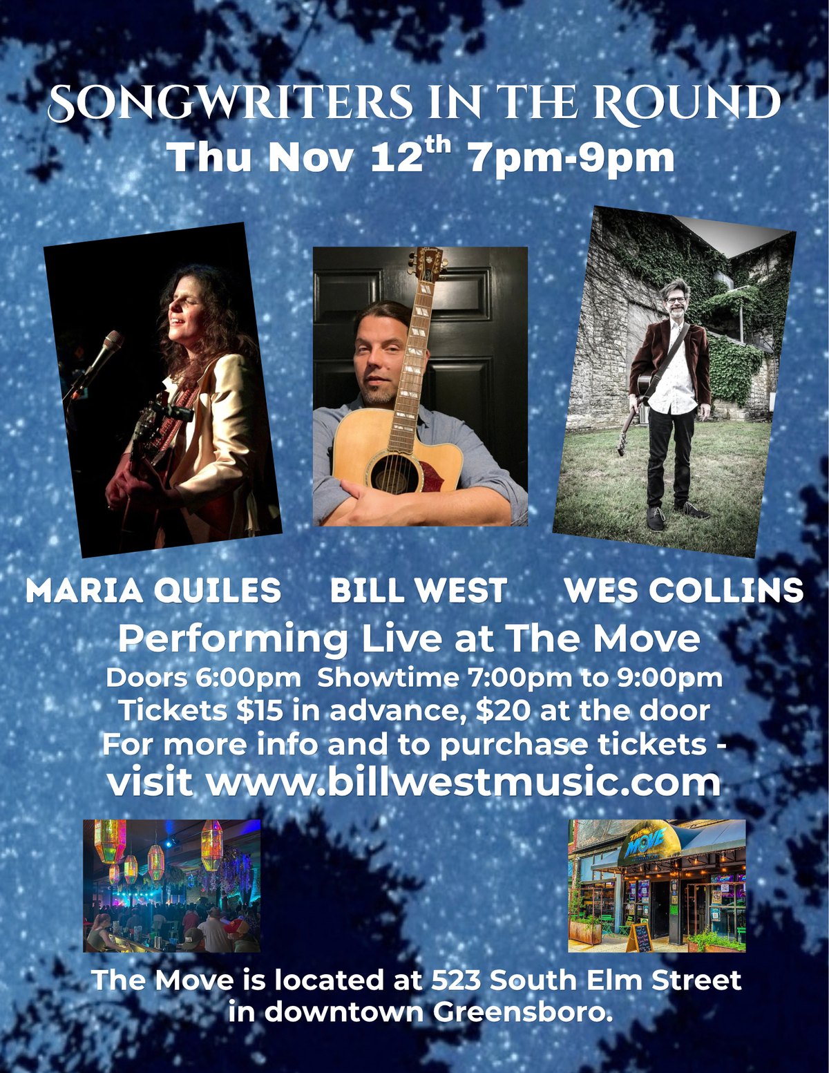 Songwriters in the Round flyer