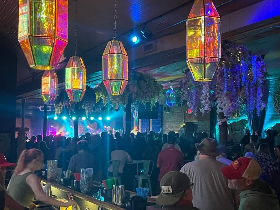 A crowd enjoying live music at The Move